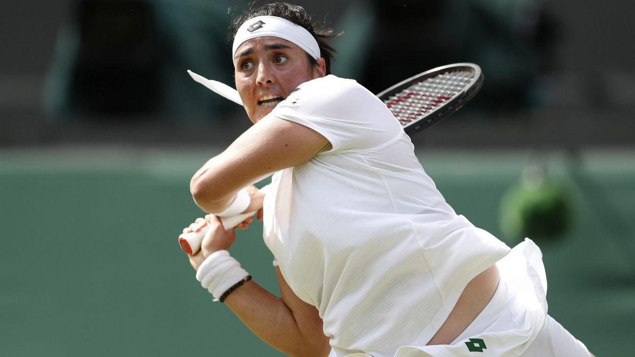 Jabeur overcomes nerves to beat former champion Muguruza