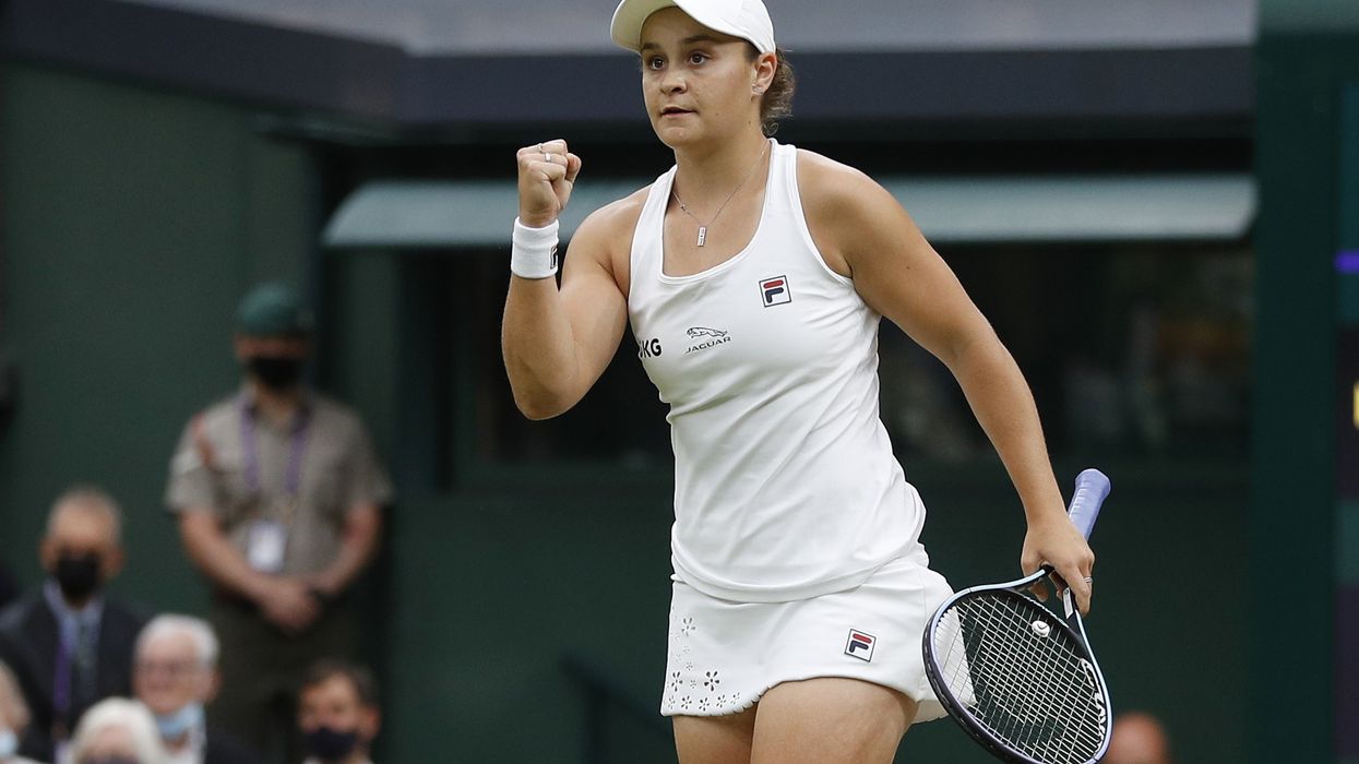 Barty into Wimbledon semifinals for first time