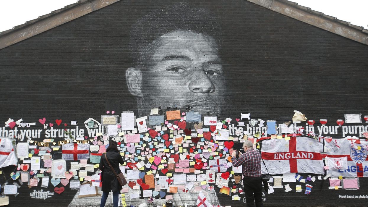 Rashford mural vandalism 'not of racial nature', says police