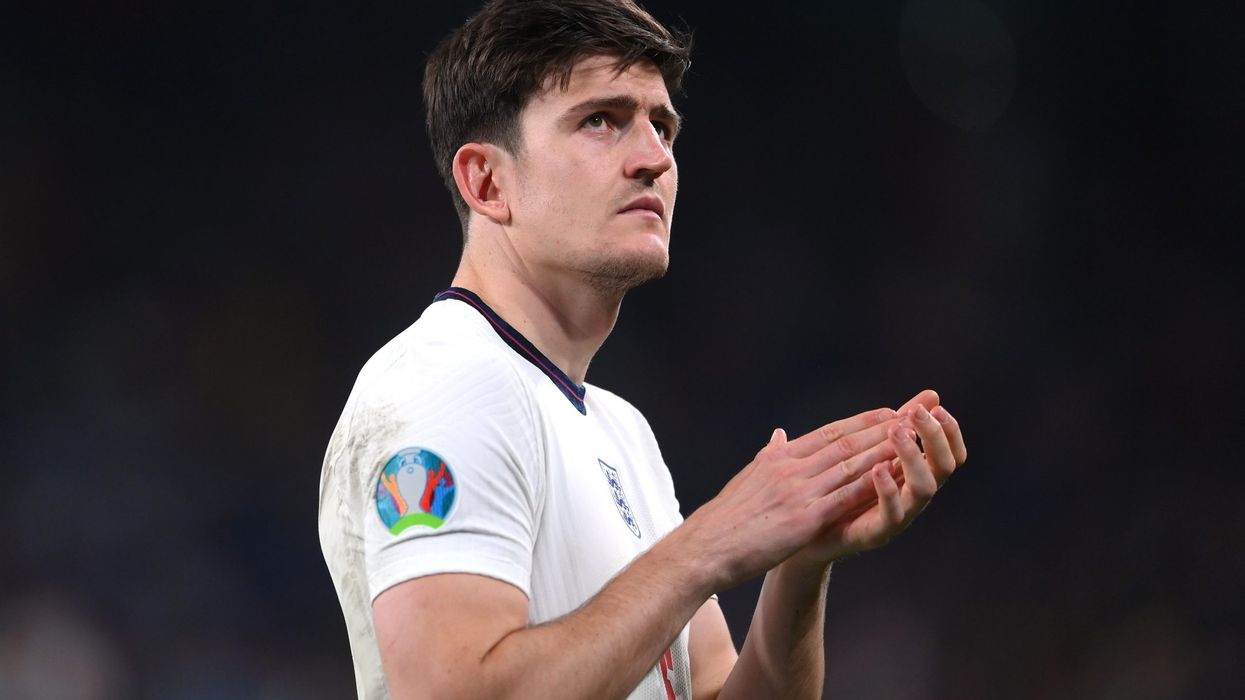 Maguire says father suffered rib injuries in Wembley 'stampede'