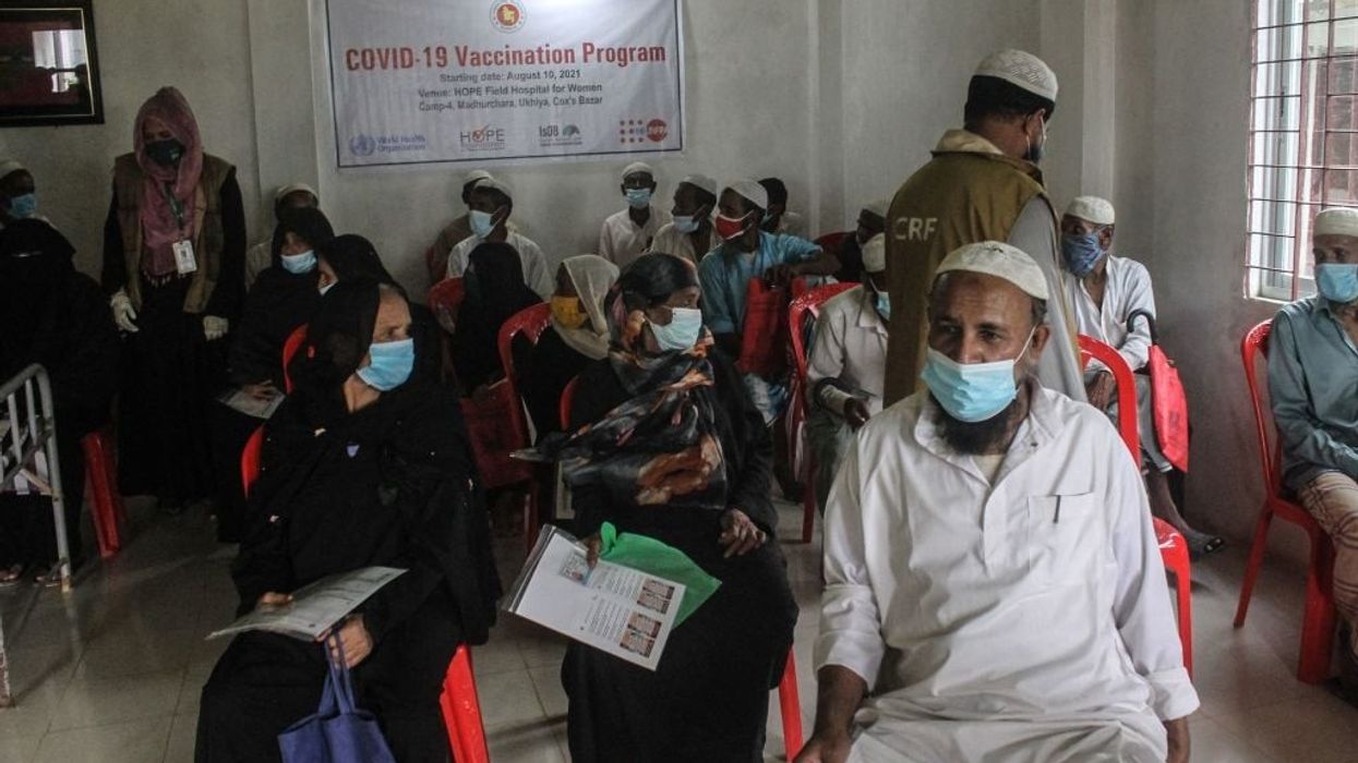 Bangladesh begins Covid vaccination for Rohingya refugees