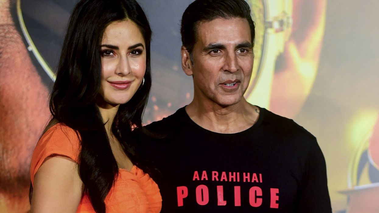 Sooryavanshi: Poster of Akshay Kumar and Katrina Kaif starrer showcased at Times Square in New York City