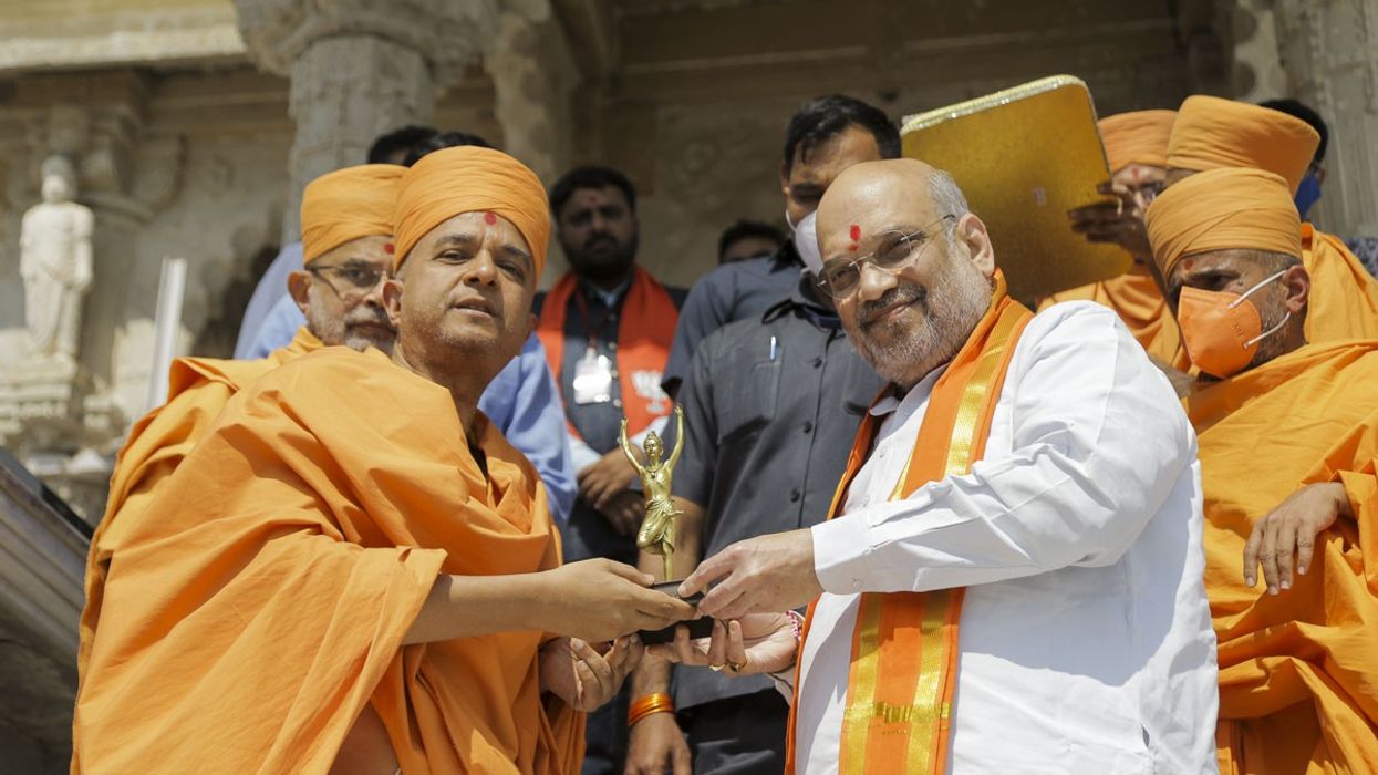 Amit Shah, family spend time at BAPS Mandir in Gujarat