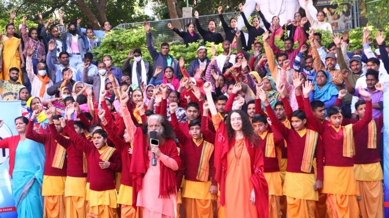 Special Ganga Anthem launched at Parmarth Niketan ashram on Dev Diwali