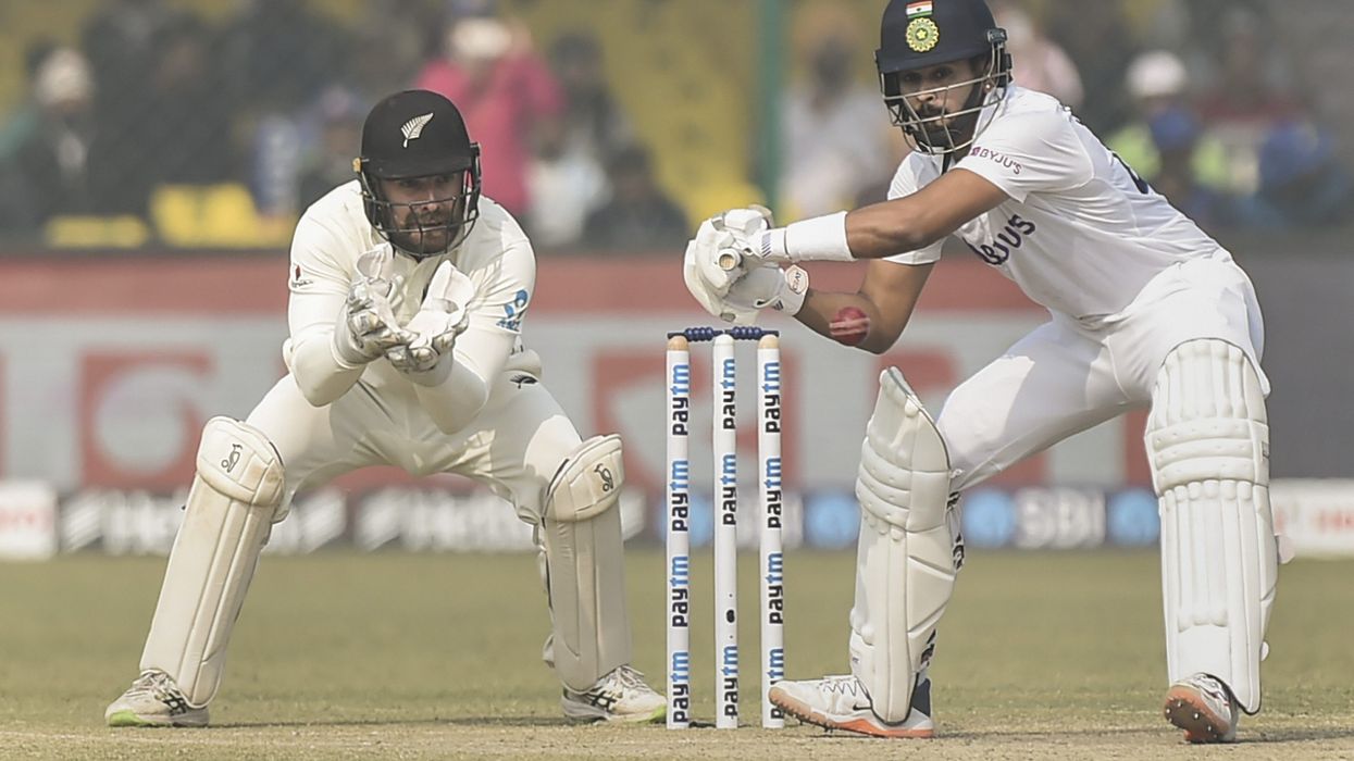 Iyer, Saha fifties set New Zealand 284 target
