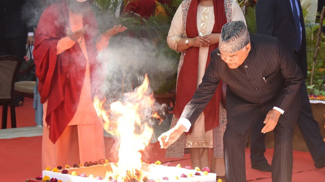 Indian president concludes visit to Rishikesh’s Parmarth Niketan Ashram