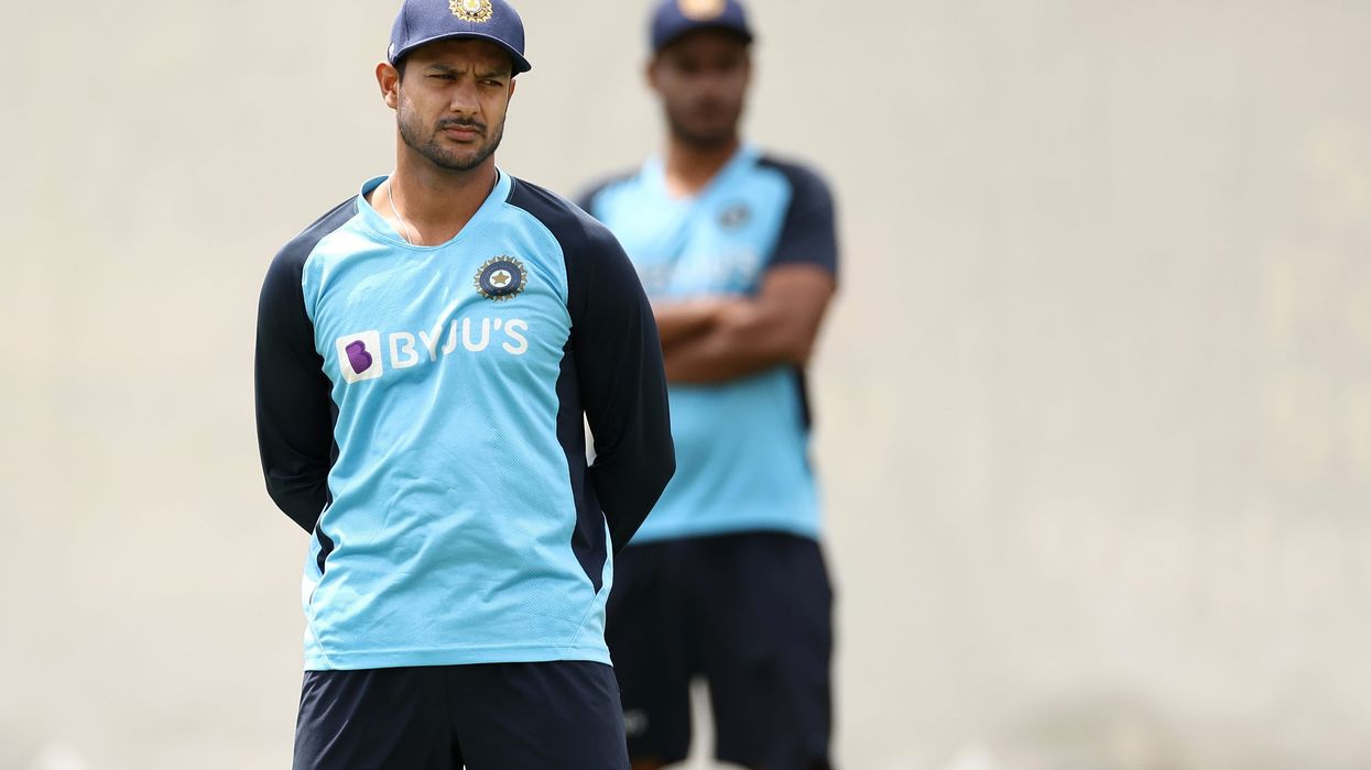 Ton-up Agarwal helps India to 221-4 after Patel's four wickets