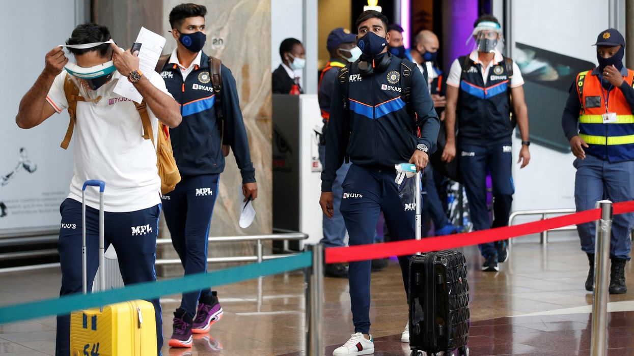 Indian cricketers touch down for South Africa tour
