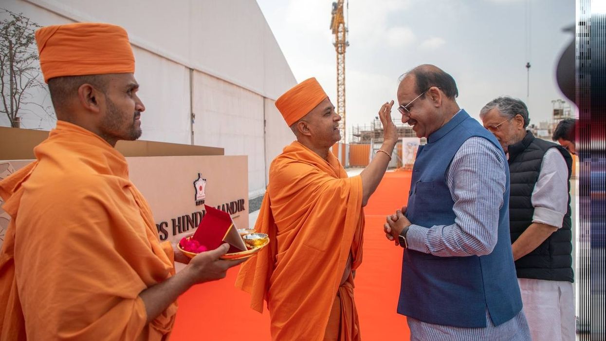 Indian delegation led by Lok Sabha speaker visits BAPS in Abu Dhabi