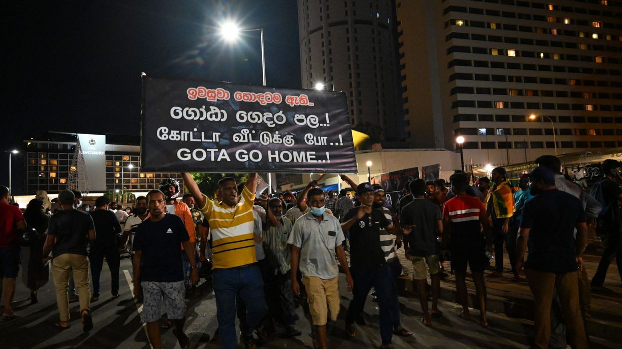 Sri Lankans abandon holiday celebrations for protests