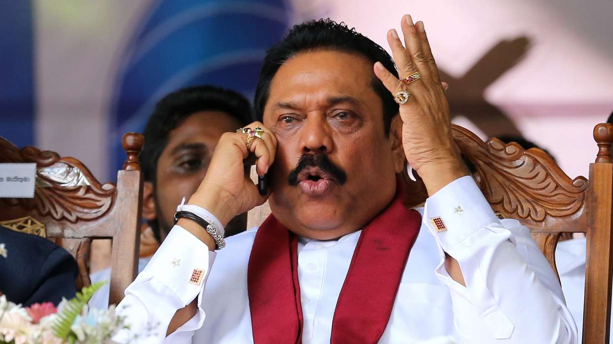 Sri Lanka bans ex-prime-minister, allies from leaving country