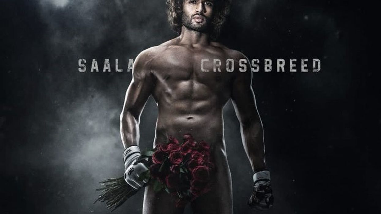 Vijay Deverakonda sets the internet on fire with his semi nude poster from Liger; netizens trend the hashtag ‘sexiest poster ever’