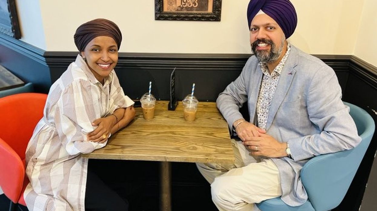 'First hijab wearing woman elected to US Congress meets first ever turbaned Sikh elected to any European Parliament'