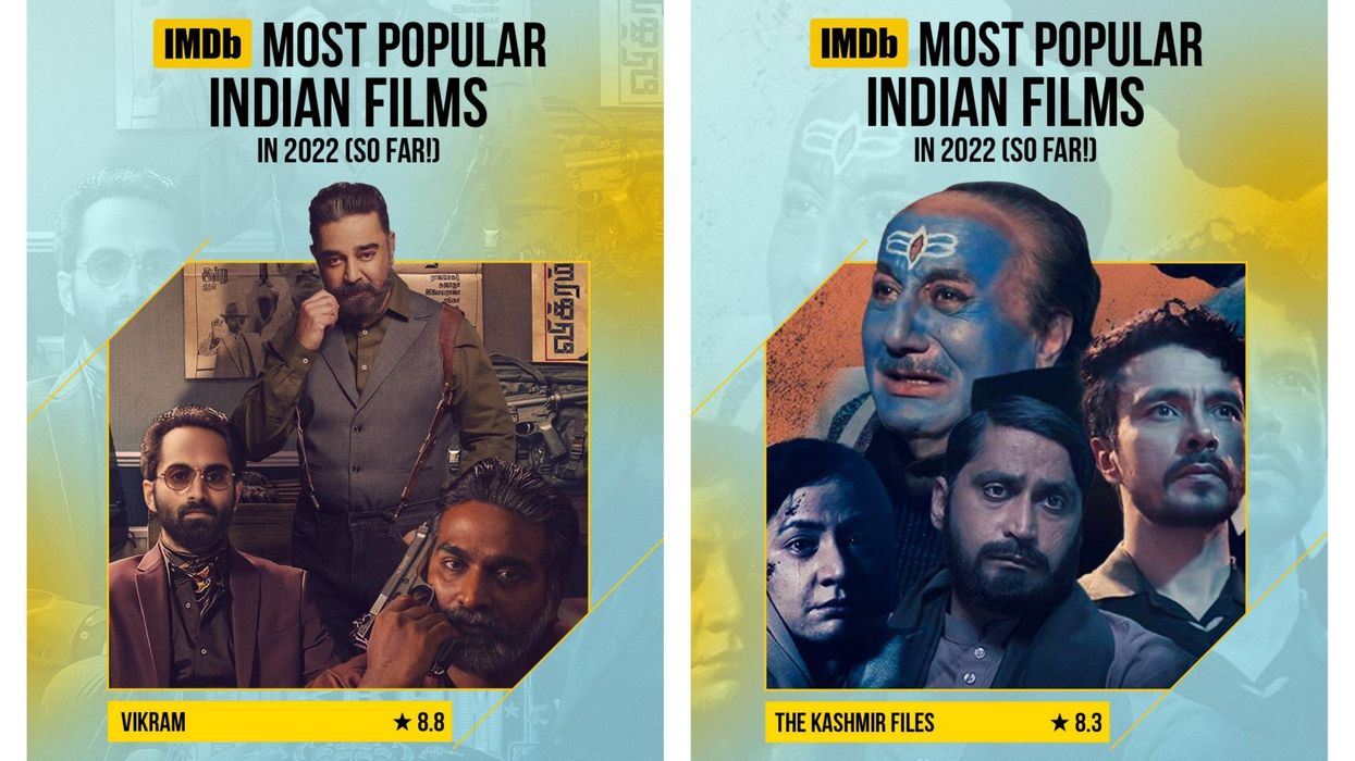 IMDb releases top 10 Indian films and streaming shows of 2022: Vikram, KGF: Chapter 2, and The Kashmir Files bag top spots