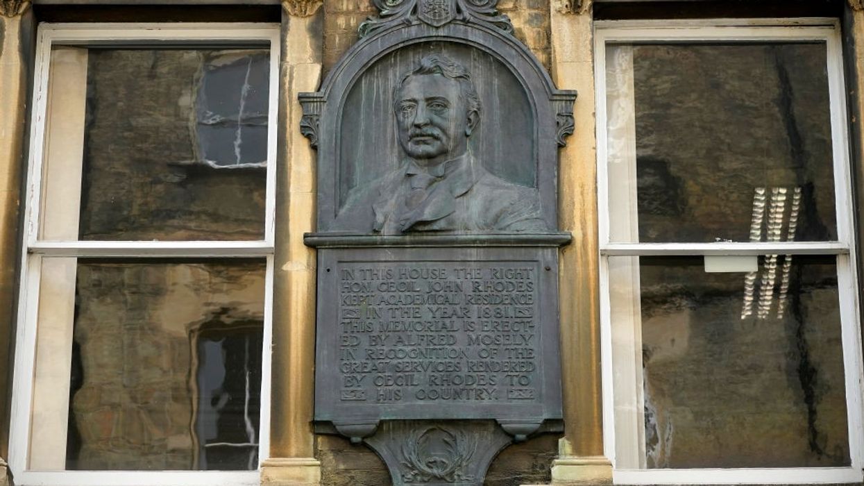 Protest over granting listed status to Cecil Rhodes plaque at Oxford University