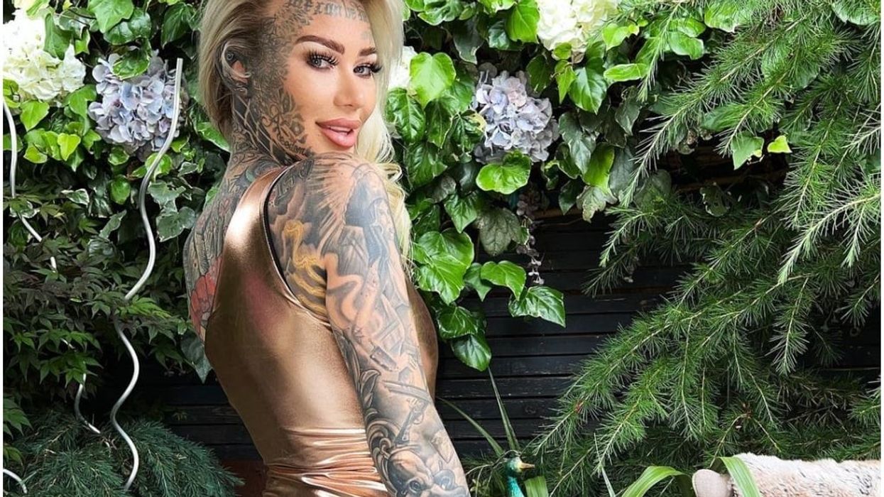 'Britain's most tattooed woman' Becky Holt sets new record, got her labia tattooed