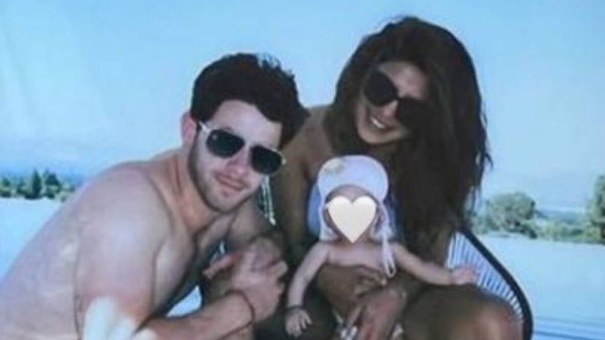 You just cannot miss this adorable photo of Priyanka-Nick with daughter Malti Marie