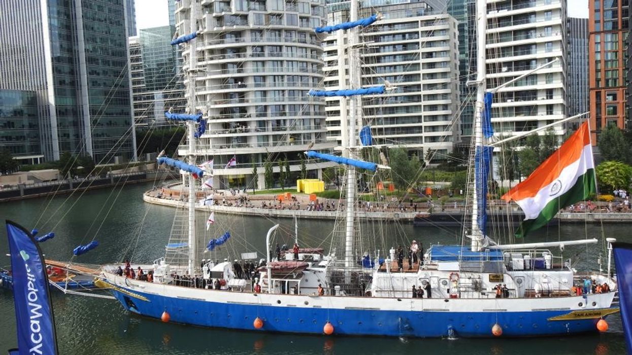 INS Tarangini in London to celebrate 75th anniversary of India's Independence
