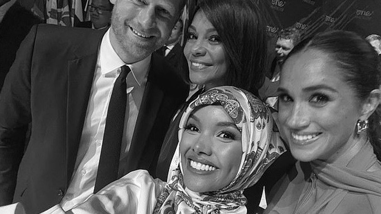 Who is Halima Aden? Former burkini supermodel poses for a selfie with royals – Meghan and Harry