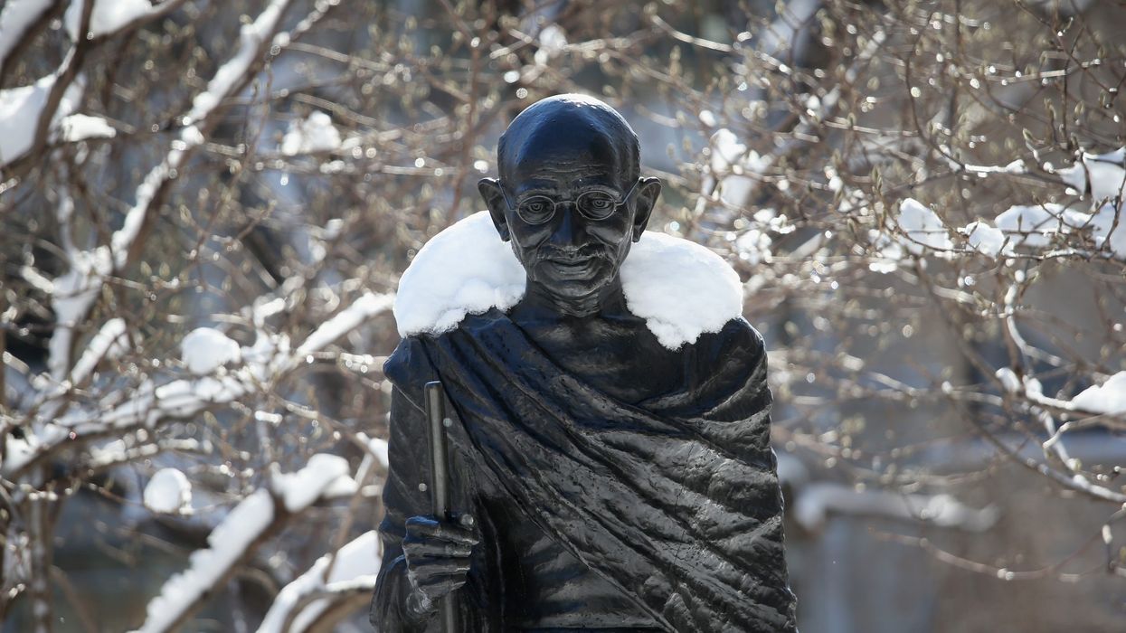 Indian-Americans protest against hate crimes, vandalism of Gandhi statue