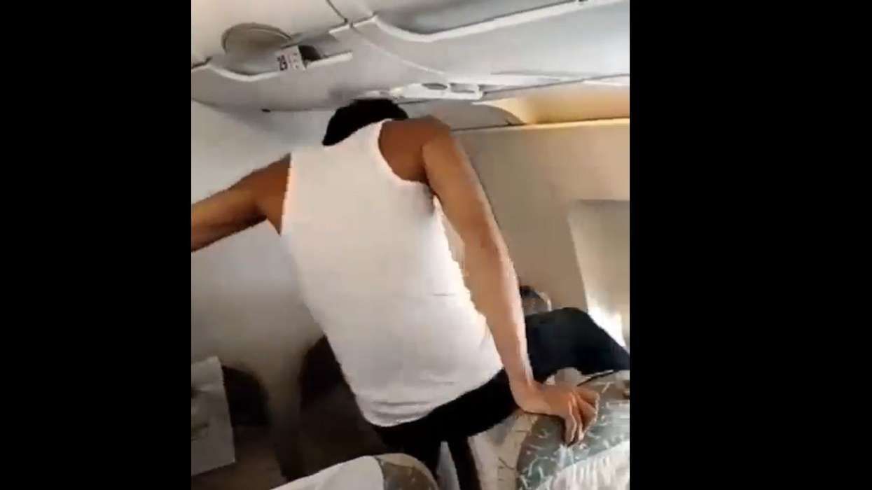 Viral video: Passenger onboard Pakistan Airlines flight tries to break plane`s window mid-air