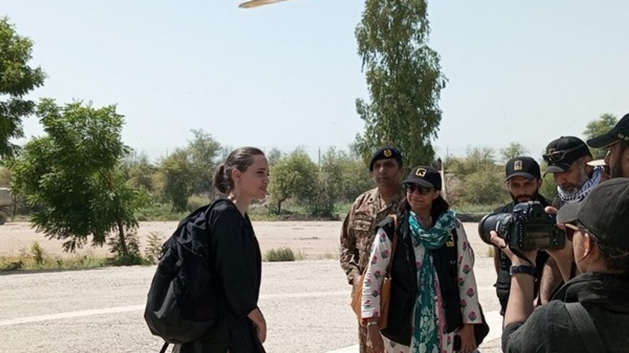 Angelina Jolie visits Pakistan to support people affected by floods