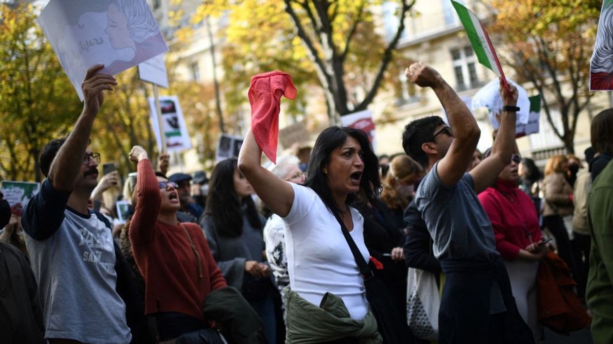 Police clash with Iran protesters in London and Paris