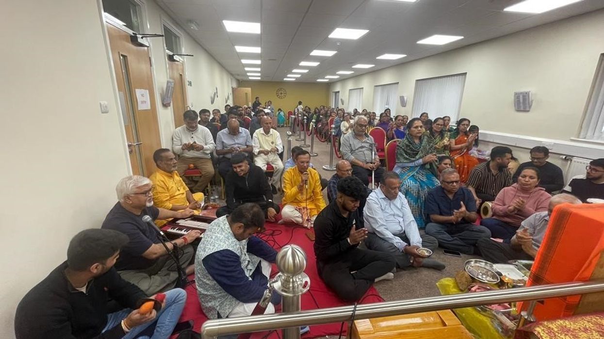 Prayers for peace at Leicester Hindu temple