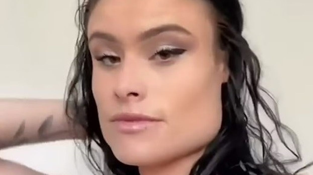 Woman compared to fictional characters Lord Farquaad and Buzz Lightyear due to her prominent jawline