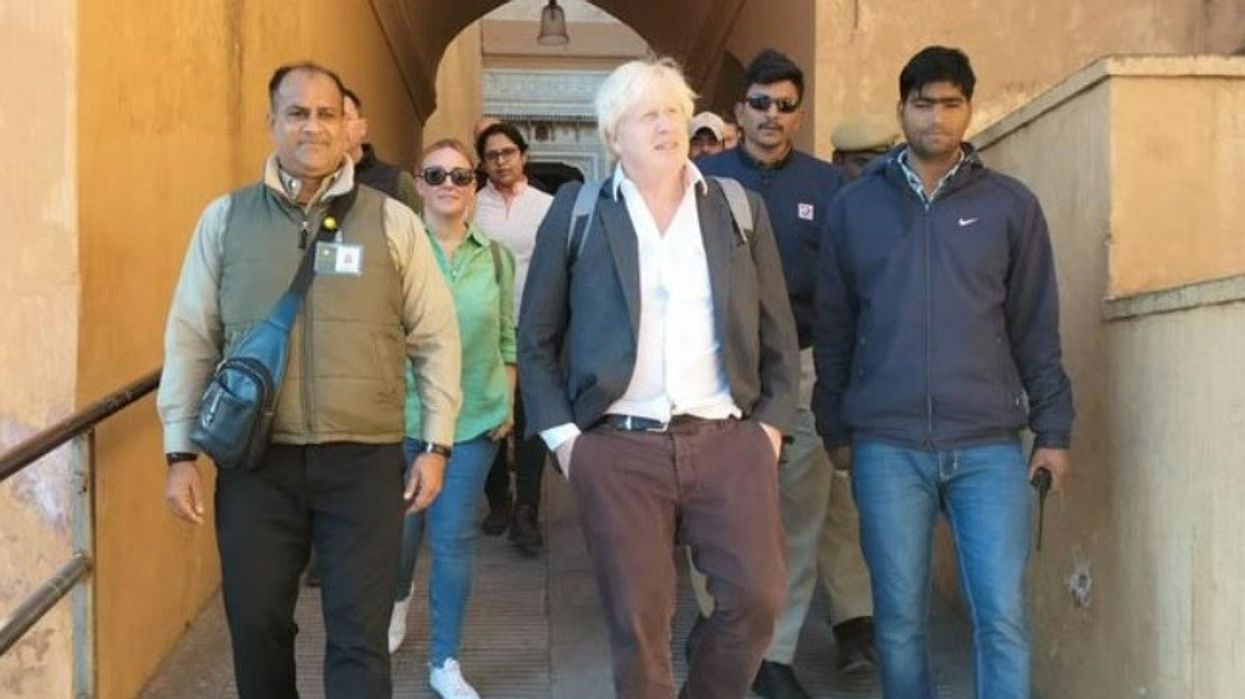 Former UK prime minister Boris Johnson visits Jaipur