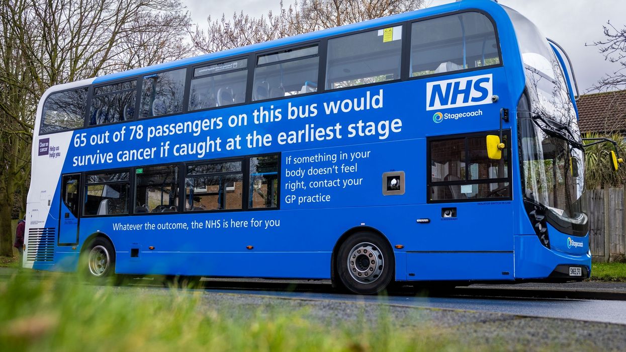 NHS launches cancer 'bus-ting' tour as double-decker bus aims to drive up awareness of deadly disease
