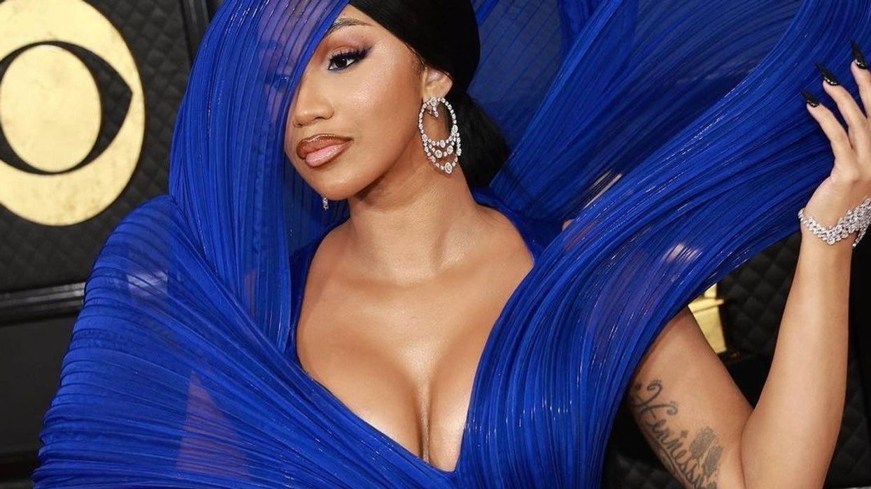 Cardi B wears Indian couturier Gaurav Gupta's creation at Grammys red carpet