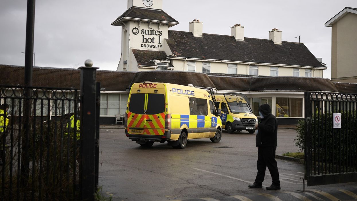 Three arrested after clashes outside Merseyside asylum seeker hotel