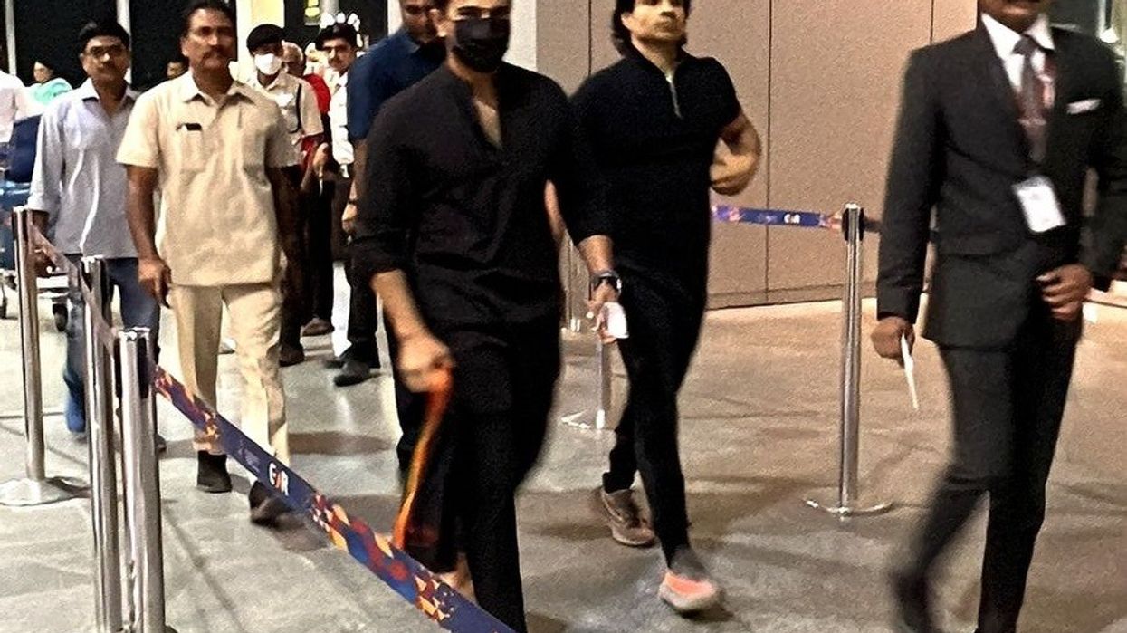 Oscar 2023: Ram Charan spotted walking barefoot at the airport in US