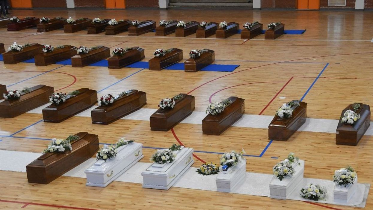Children's coffins mark tragedy of Italy migrant shipwreck