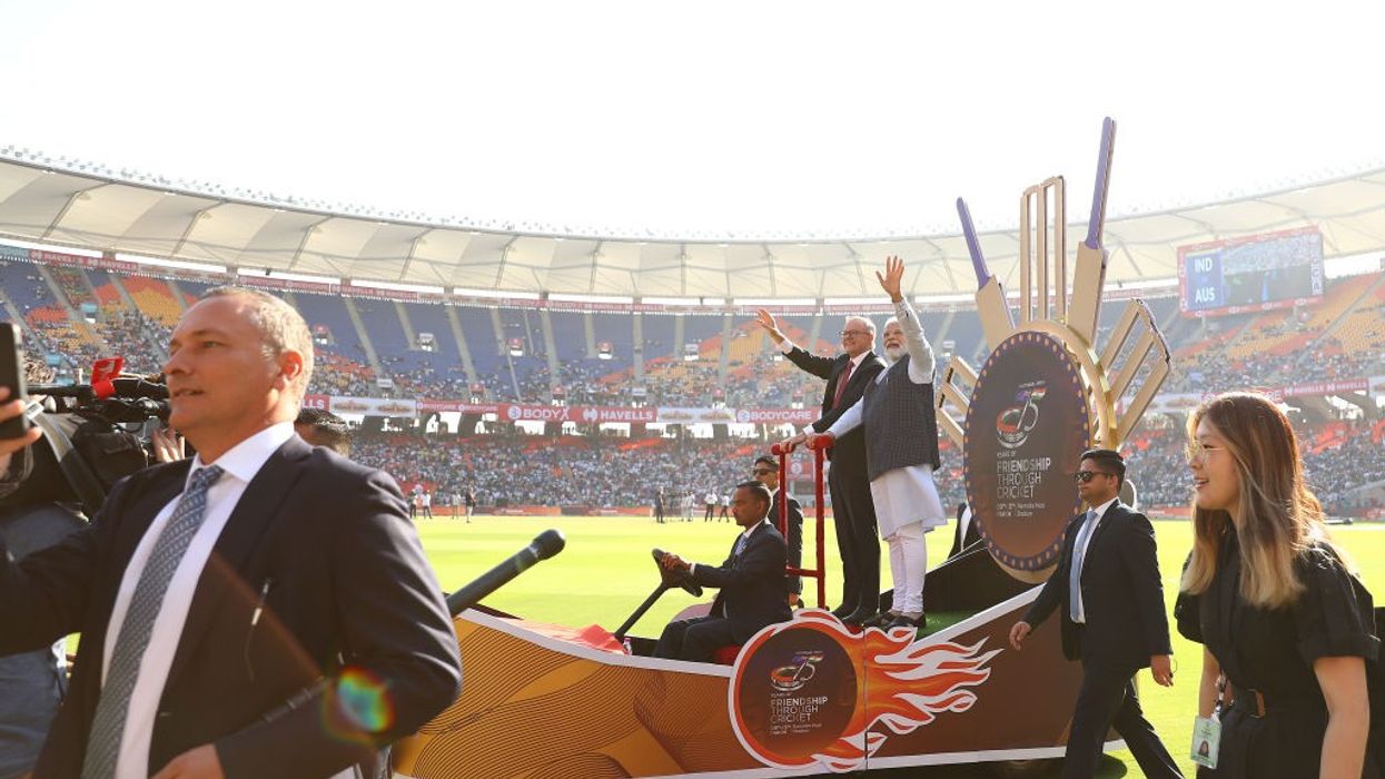 Modi, Australian premier Albanese take lap of honour at stadium ahead of fourth test