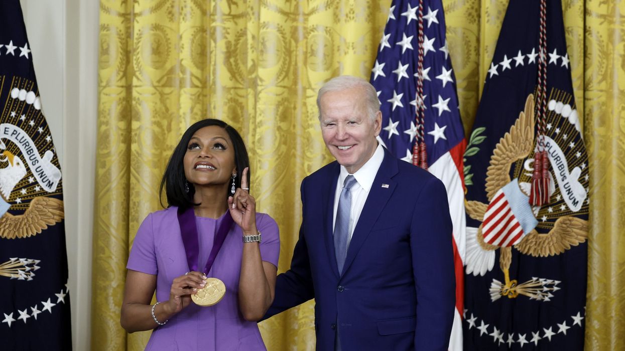 Joe Biden presents 2021 National Humanities Medal to Mindy Kaling