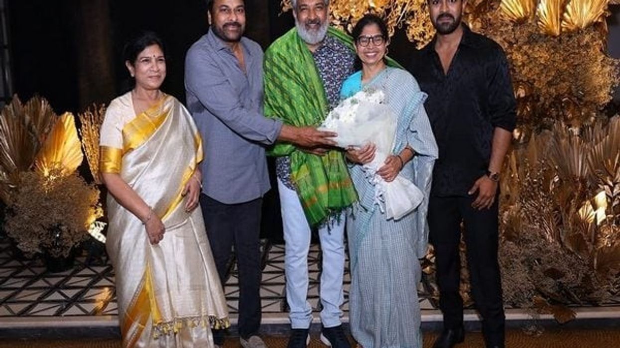 Chiranjeevi honours Rajamouli, Keeravani for Oscar win at Ram Charan's birthday bash