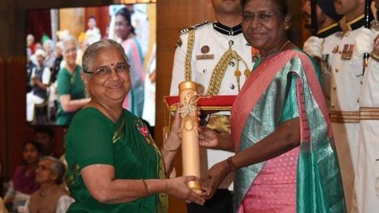 Sunak, Akshata 'feel proud' as Sudha Murty receives Padma Bhushan