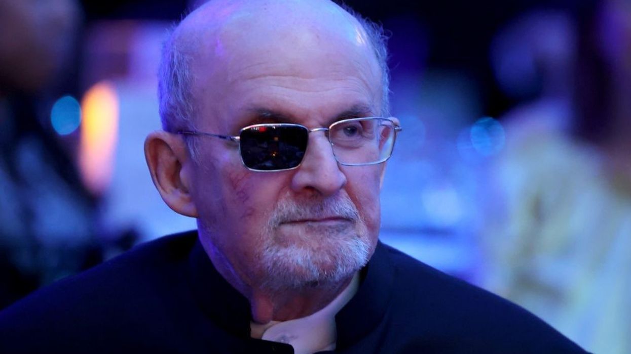 Rushdie says 'struggle continues' in first public appearance since attack