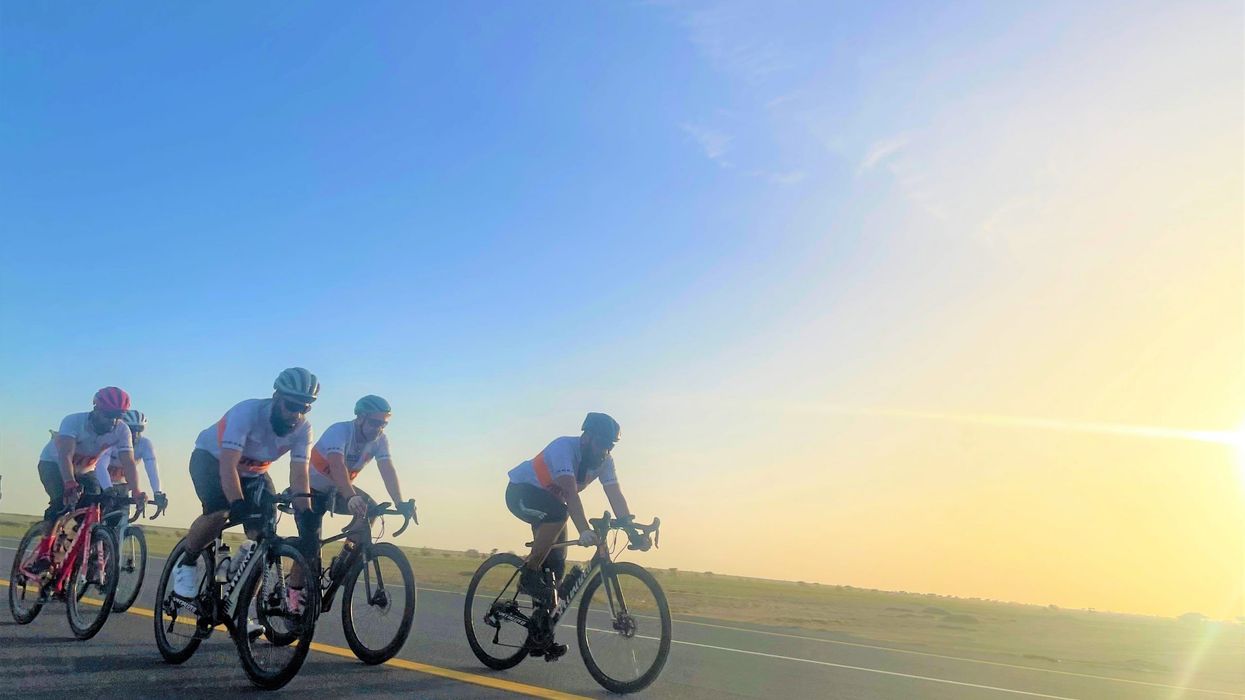 Cyclists help save the lives of 60 Tanzanian children with ride in Saudi Arabia