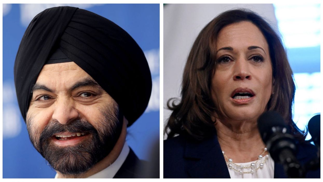World Bank's Ajay Banga meets Kamala Harris