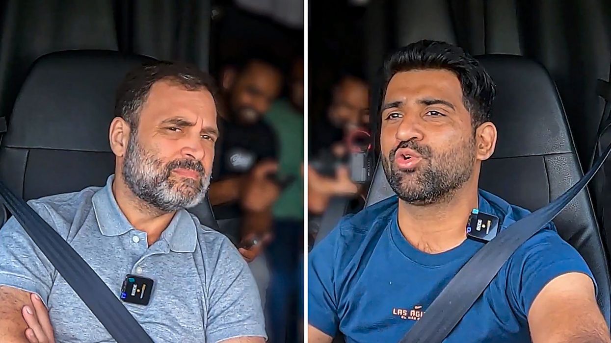 Rahul Gandhi undertakes another truck ride, this time in US