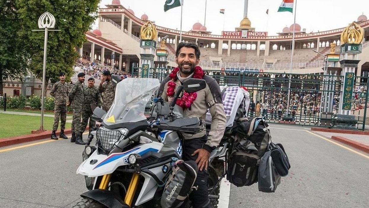 Pakistan vlogger's bike tour of India sparks positive reactions