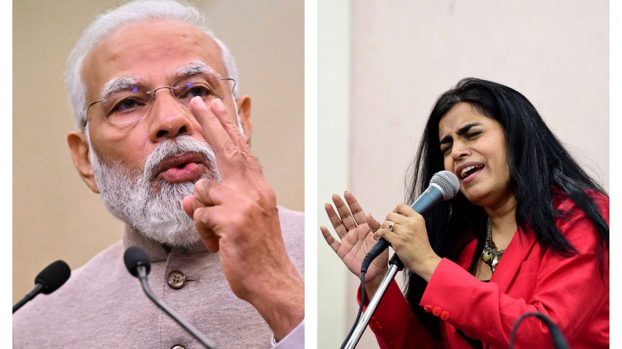 Modi joins Grammy-winning singer Falu for a special song