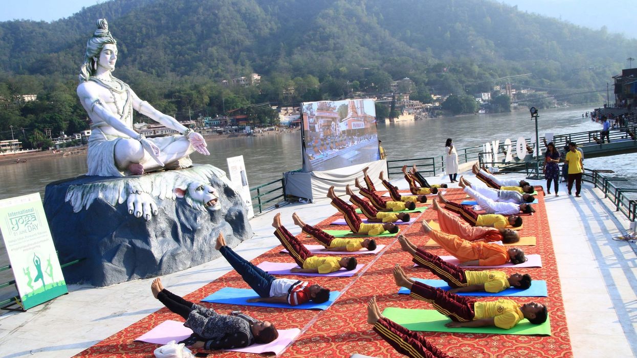 International Day of Yoga celebrated with UNICEF India at Parmarth Niketan