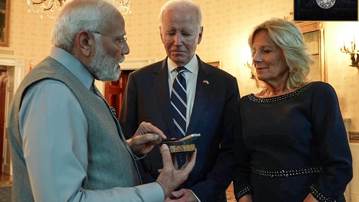 Modi gifts Jill Biden a 7.5 carat diamond