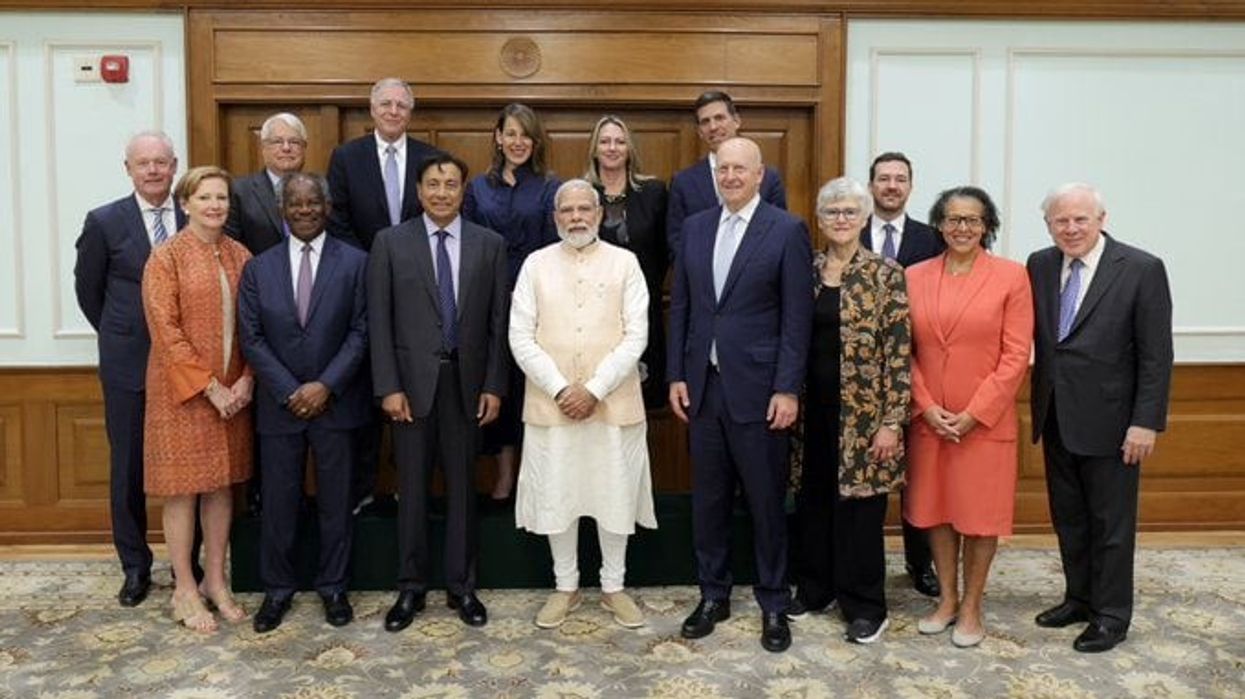 Modi meets Goldman Sachs leadership