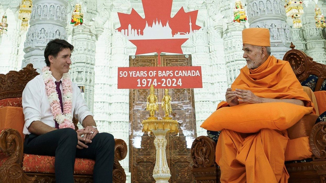 Justin Trudeau visits BAPS temple in Toronto