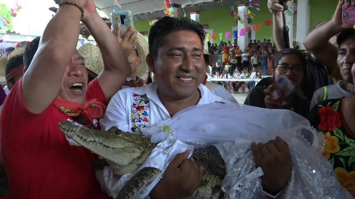 Mayor of Mexico marries a reptile in line with ancestral ritual